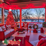 LED White Christmas Lights Outdoor, String Lights Plug in | Extendable, 8 Modes Christmas Tree Light, Timer, Durable, for Room Garden Patio Porch Wedding Christmas Halloween Decoration - Red - Size 20m 200-LED Light String with 3m Extension Cable