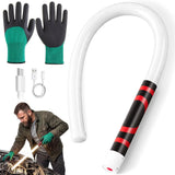 4Pack 30" Bendable LED Flashlight Stick Rechargeable, Classic with 1 Pair Gloves, Flexible Work Light Stick, High Lumen 3 Brightness Modes, 360° Rotate, Car Repair Mechanical Inspection - White - Size 4Pack