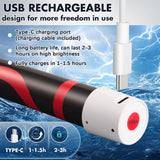 4Pack 30" Bendable LED Flashlight Stick Rechargeable, Classic with 1 Pair Gloves, Flexible Work Light Stick, High Lumen 3 Brightness Modes, 360° Rotate, Car Repair Mechanical Inspection - White - Size 4Pack