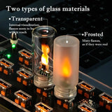 2 Pack USB LED Night Light, Portable Touch-Control Flame Atmosphere Lamp for Car, Bedroom, Camping, and Parties, USB-Powered, Realistic Flame Design, Ideal for Vehicle & Home Décor