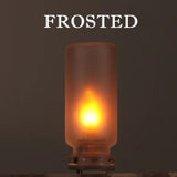 2 Pack USB LED Night Light, Portable Touch-Control Flame Atmosphere Lamp for Car, Bedroom, Camping, and Parties, USB-Powered, Realistic Flame Design, Ideal for Vehicle & Home Décor