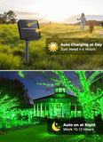 Solar String Lights Outdoor Waterproof, LED Outdoor Light | Solar Fairy Lights with 8 Lighting Modes, IP65 Waterproof Solar Christmas Halloween Lights for Outdoor Outside Tree Patio - Green - Size 22ft 30-LED String Light