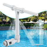 Upgrade Pool Fountain - Dual Spray Water Fountains for Above Ground/Inground Pools, 2-in-1 Adjustable Waterfall Pool Sprinkler Fountain In Australia - Darrahopens