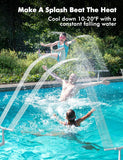 Upgrade Pool Fountain - Dual Spray Water Fountains for Above Ground/Inground Pools, 2-in-1 Adjustable Waterfall Pool Sprinkler Fountain In Australia - Darrahopens