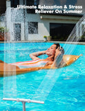 Upgrade Pool Fountain - Dual Spray Water Fountains for Above Ground/Inground Pools, 2-in-1 Adjustable Waterfall Pool Sprinkler Fountain In Australia - Darrahopens
