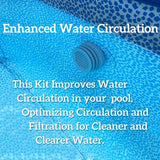 Pool Inlet Strainer Water Jet Connector Kits Compatible with Intex Above Ground Pool Strainers Replacement Parts,Includes Inlet Nozzle,Outlet Strainer Grid,Hole Plug 1.25 Inch Fittings In Australia - Darrahopens