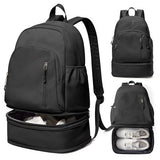 Backpack for Women Men,Cheer bag,Lightweight Gym Bag with Shoe Compartment, Waterproof Sports Backpack with Wet Pocket - Black - Size 46*34cm In Australia - Darrahopens