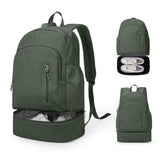 Backpack for Women Men,Cheer bag,Lightweight Gym Bag with Shoe Compartment, Waterproof Sports Backpack with Wet Pocket - Green - Size 46*34cm
