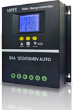 MPPT 36V/48V/24V/12V Solar Charge Controller Tools LCD Dual USB Lead Acid Lithium Batteries Quick Charger - Black - Size 60A In Australia - Darrahopens