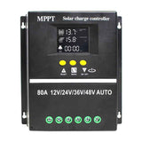 MPPT 36V/48V/24V/12V Solar Charge Controller Tools LCD Dual USB Lead Acid Lithium Batteries Quick Charger - Black - Size 80A In Australia - Darrahopens