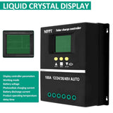MPPT 36V/48V/24V/12V Solar Charge Controller Tools LCD Dual USB Lead Acid Lithium Batteries Quick Charger - Black - Size 80A In Australia - Darrahopens