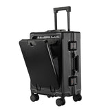 Darrahopens Home & Garden > Travel > Suitcases Carry on Suitcase Lightweight Travel Cabin Suitcase Suit Cases Zipperless Luggage 20 Inch with Laptop Compartmen Wheels Cup Holder - Beige - Size 20in In Australia - Darrahopens