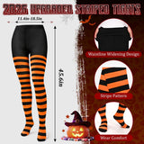 4 PCS Halloween Costume Set for Women Adult, Perfect for Halloween | All-in-One Halloween Costume Set with Double-Sided Poncho, Striped Tights, Candy Bag for Halloween Cosplay In Australia - Darrahopens
