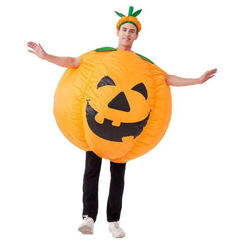 Pumpkin Inflatable Costume Blow up Costume Orange Fancy Dress Adult Jumpsuit Halloween Cosplay Outfit Gift In Australia - Darrahopens