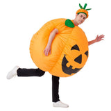 Pumpkin Inflatable Costume Blow up Costume Orange Fancy Dress Adult Jumpsuit Halloween Cosplay Outfit Gift In Australia - Darrahopens