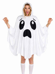 Adult Ghost Costume for Women – White Hooded Ghost Poncho, Spooky Halloween Costume In Australia - Darrahopens