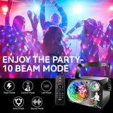 Disco Ball Light RGB Magic Ball Strobe Pattern Light with UV Light, Suitable for Home Parties, Halloween Parties, Bars, Christmas Parties and Weddings