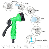 Portable Shower for Camping with 7 Spray Modes, Hand Press Camping Shower with Removable Hose and Shower Head,Pressure Rinse Kits for Hiking Traveling Garden Beach Pet Shower