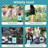 Portable Shower for Camping with 7 Spray Modes, Hand Press Camping Shower with Removable Hose and Shower Head,Pressure Rinse Kits for Hiking Traveling Garden Beach Pet Shower In Australia - Darrahopens