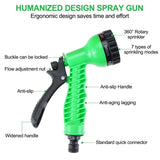 Portable Shower for Camping with 7 Spray Modes, Hand Press Camping Shower with Removable Hose and Shower Head,Pressure Rinse Kits for Hiking Traveling Garden Beach Pet Shower