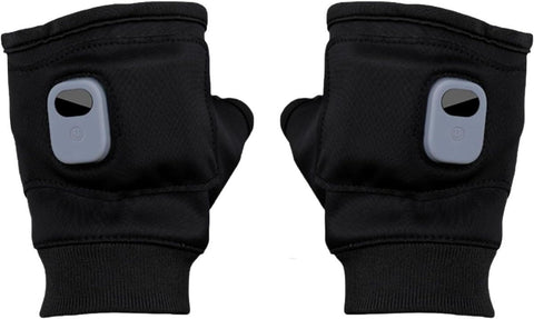 Rechargeable Wireless Heated Gloves Women'S Heated Gloves Fingerless Heated - Black - Size Fits Adult Hands