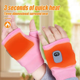 Rechargeable Wireless Heated Gloves Women'S Heated Gloves Fingerless Heated - Pink - Size Fits Adult Hands