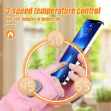 Rechargeable Wireless Heated Gloves Women'S Heated Gloves Fingerless Heated - Pink - Size Fits Adult Hands In Australia - Darrahopens
