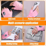 Rechargeable Wireless Heated Gloves Women'S Heated Gloves Fingerless Heated - Pink - Size Fits Adult Hands
