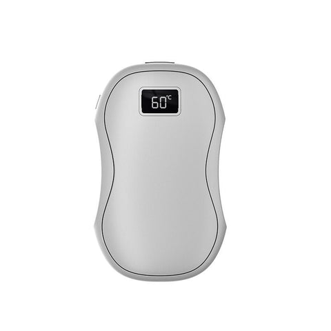 Hand Warmers Rechargeable 2 Pack,Portable Digital Display Pocket Electric hot Hands,Magnetic Battery Powered Heater. Outdoor, Golf, Hunting, Camping Accessories, Gifts - White - Size Fits Adult Hands