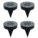 Solar Ground Lights Garden Lights Outdoor Lights Waterproof Lights LED Lights - Warm White - Size 4 Pack