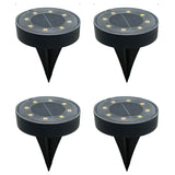Solar Ground Lights Garden Lights Outdoor Lights Waterproof Lights LED Lights - White - Size 4 Pack In Australia - Darrahopens
