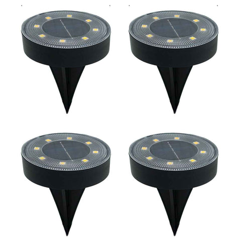 Solar Ground Lights Garden Lights Outdoor Lights Waterproof Lights LED Lights - White - Size 4 Pack In Australia - Darrahopens