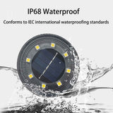 Solar Ground Lights Garden Lights Outdoor Lights Waterproof Lights LED Lights - White - Size 4 Pack In Australia - Darrahopens