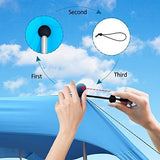 300*300*200CM 4 Poles Beach Tent Shade Canopy with UPF50+ Protection Sun Shelter Portable Camping Tents with Sandbags Poles and Ground Pegs and Anti-Wind Ropes for Beach Outdoor Camping Backyard Picnics - Red