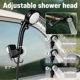 Portable Camping Shower, 6000mAh Rechargeable Outdoor Shower Pump 4 Spray Modes & Speeds, Ipx7 Waterproof, LED Display, Portable Shower for Camping, Car & Pet - Black - Size 5.3-gallon bucket, spray gun, and bath bomb