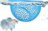 Floating Betta Hide & Shrimp Cave – 3D Printed Aquarium Hammock, Feeder & Rest Spot – Floating Betta Log & Cave Decor for Nano Tanks, Corydoras, Shrimp & Small Fish – Safe PLA, Patent Pending - Blue - Size S In Australia - Darrahopens