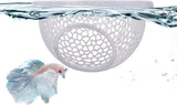 Floating Betta Hide & Shrimp Cave – 3D Printed Aquarium Hammock, Feeder & Rest Spot – Floating Betta Log & Cave Decor for Nano Tanks, Corydoras, Shrimp & Small Fish – Safe PLA, Patent Pending - Yellow - Size S In Australia - Darrahopens