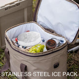 1Pack Portable Stainless Steel Ice Pack Reusable Cooler Pad for Picnic Reusable stainless steel cooling pack keeps food and drinks cold for picnics, lunch bags, camping and travel - Silver - Size 1Pack