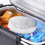 1Pack Portable Stainless Steel Ice Pack Reusable Cooler Pad for Picnic Reusable stainless steel cooling pack keeps food and drinks cold for picnics, lunch bags, camping and travel - Silver - Size 1Pack