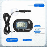 Aquarium Thermometer, Fish Tank Thermometer, Digital Temperature Test, with Large LCD Display (1 Pack) In Australia - Darrahopens