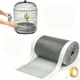 2 Roll Bird Cage Seed, 500cm*7cm Cuttable Mesh Tape for Seed Guards Bird Cage Seed , Adjustable Mesh Cover,Adhesive Mesh Patch for Parrot Parakeet & Cockatiel Cage - Black - Size 500cm*7cm In Australia - Darrahopens