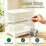 2 Roll Bird Cage Seed, 500cm*7cm Cuttable Mesh Tape for Seed Guards Bird Cage Seed , Adjustable Mesh Cover,Adhesive Mesh Patch for Parrot Parakeet & Cockatiel Cage - Black - Size 500cm*7cm In Australia - Darrahopens
