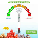 2 Pcs Floating Aquarium Thermometers, Floating Glass Aquarium Thermometer with Suction Cup, Mercury Free Large Standing Thermometer for Freshwater and Saltwater Fish In Australia - Darrahopens