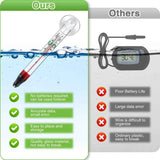 2 Pcs Floating Aquarium Thermometers, Floating Glass Aquarium Thermometer with Suction Cup, Mercury Free Large Standing Thermometer for Freshwater and Saltwater Fish In Australia - Darrahopens