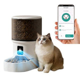 Darrahopens Pet Care > Cat Supplies > Cat Bowls, Feeders & Waterers Smart Camera Pet Feeder with HD Camera, 4L Automatic Dog & Cat Food Dispenser with Wi-Fi, 2-Way Audio, Timer & Remote Control for Small/Medium Pets In Australia - Darrahopens