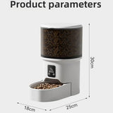 Darrahopens Pet Care > Cat Supplies > Cat Bowls, Feeders & Waterers Smart Camera Pet Feeder with HD Camera, 4L Automatic Dog & Cat Food Dispenser with Wi-Fi, 2-Way Audio, Timer & Remote Control for Small/Medium Pets In Australia - Darrahopens