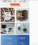 Darrahopens Pet Care > Cat Supplies > Cat Bowls, Feeders & Waterers Smart Camera Pet Feeder with HD Camera, 4L Automatic Dog & Cat Food Dispenser with Wi-Fi, 2-Way Audio, Timer & Remote Control for Small/Medium Pets In Australia - Darrahopens