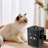 Cat Food Storage Container, 6L/202OZ Large Capacity Pet Food Storage Bin with Airtight Lid and Scoop, Metal Pet Storage Bucket, Portable Cute Cat Treat Container for Home Travels In Australia - Darrahopens