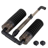 Aquarium Double Sponge Filter, Comes with 2 Spare Sponges - Black - Size S In Australia - Darrahopens