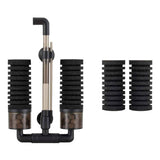 Aquarium Double Sponge Filter, Comes with 2 Spare Sponges - Black - Size S In Australia - Darrahopens
